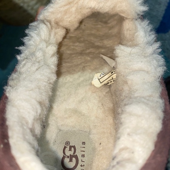 135. UGG size 7 women Rylee Glitter Brown Leopard Print Moccasin Slippers - Picture 3 of 8